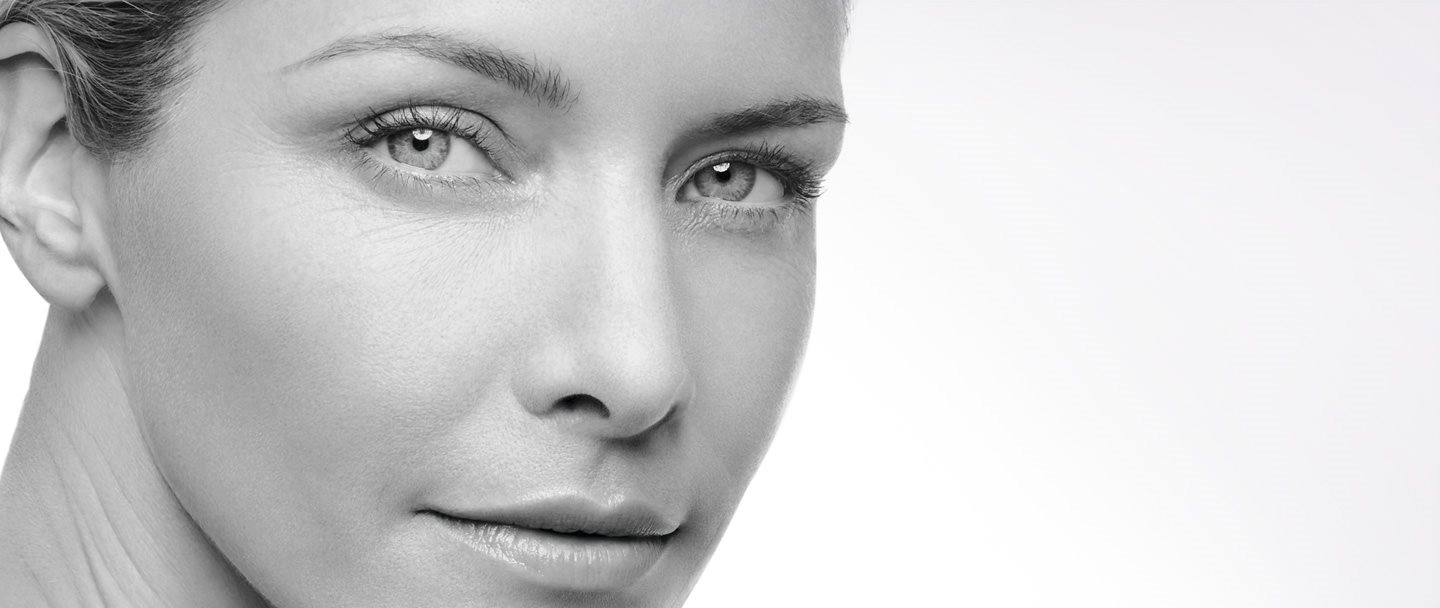 Het gezicht van een vrouw.